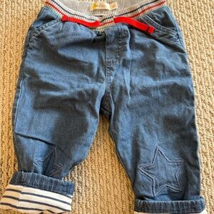 Baby Boden Blue Jeans with Star Detail